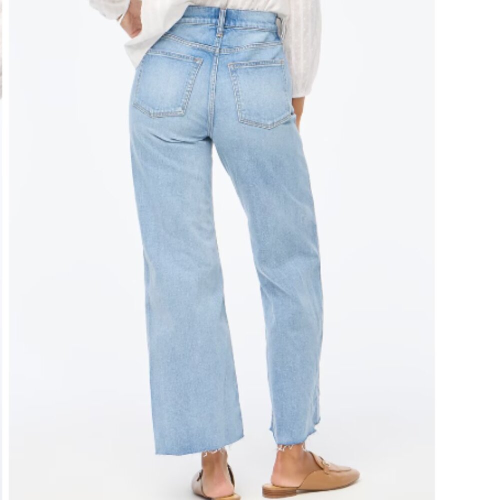 J.Crew Wide-leg cropped jean in all-day stretch - Picture 3 of 14